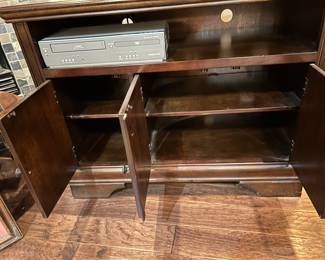 Media cabinet- open
