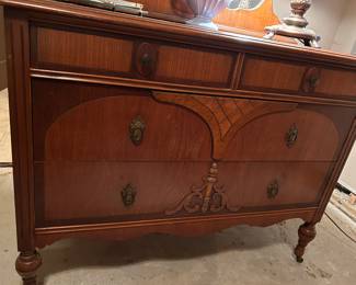 Close up of front of dresser