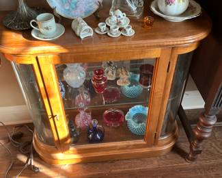 glass curio cabinet - closed 