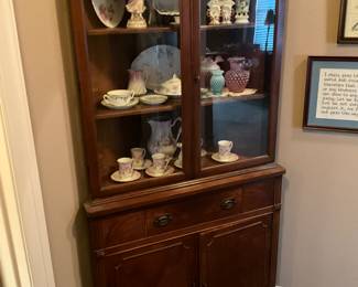 Hallway - corner cabinet with collectibles
