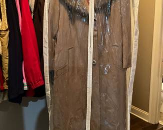 Coat closet in hallway 