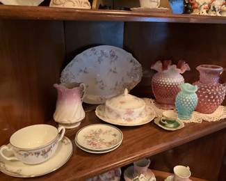 Hallway - corner cabinet - Fenton & collectibles