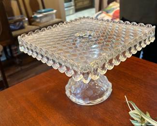 American Fostoria cake plate 