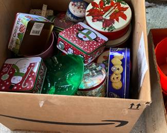 Christmas tins