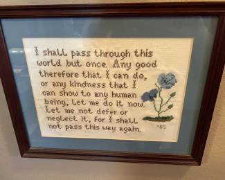 Framed & matted picture