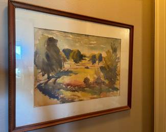 Framed & matted picture