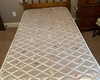 Mattress on twin bed - Headboard, frame & rails