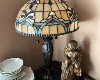 Items on Dining room buffet - in corner