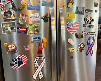 Fridge NOT FOR SALE but all magnets can go!