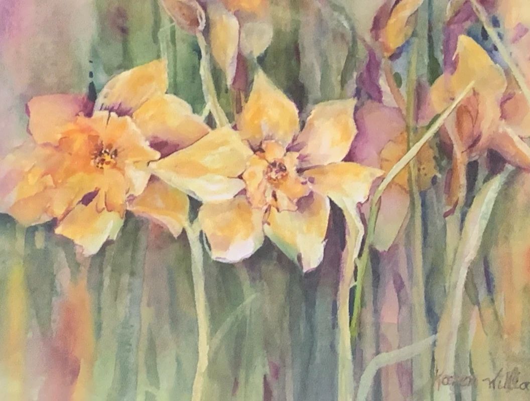 Daffodil watercolor