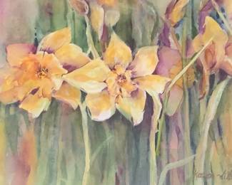 Daffodil watercolor