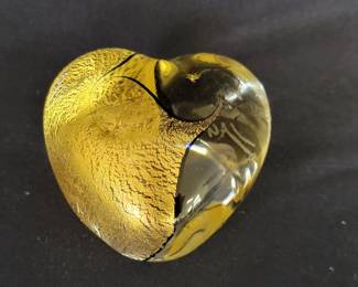 Art glass heart 