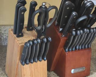 Knife sets, blocks