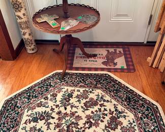 antique tiered side table