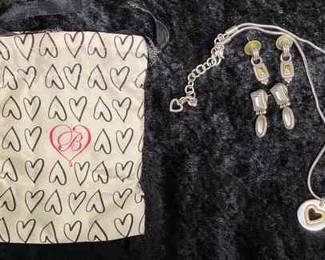 Brighton Necklace And 2 Pair Of Earrings