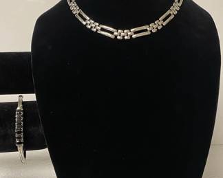 Monet Choker Necklace And Bracelet