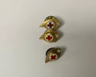 American Red Cross Blood Donor Pins And American Veteran Anvets Pin