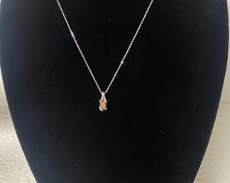 Sterling Silver Neckace And Earrings