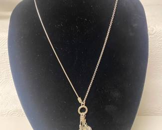 Brighton Necklace, Heart Necklace, Black And Gold Necklace Along With 2 Pair Of Earrings