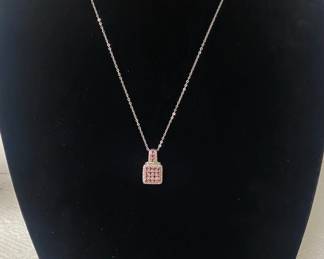 Sterling Silver Necklace And Earring Set