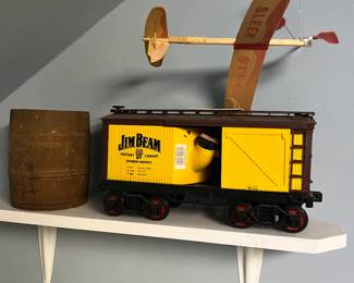 Jim Beam Train and Old Toy Plane