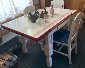 Fantastic ceramic top table with chairs
