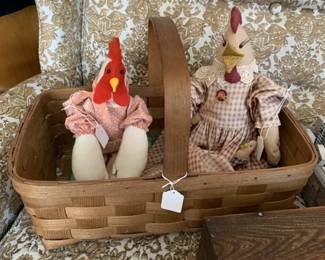 Chickens in a basket