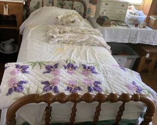 Pair of old Jenny Lind twin beds