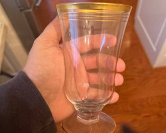 GLASTONBURY - LOTUS 10pc water goblet 