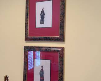 Vintage Lithograph Art Print Chinese Figure International Art Publishing 