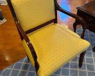 Fairfield Wood Upholstered Arm Chair