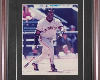 Barry Bonds autographed photo