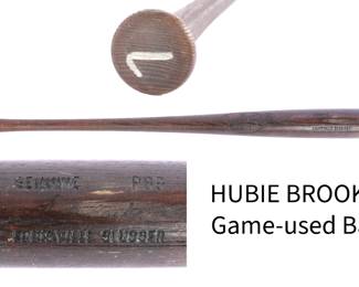 Hubie Brooks game-used baseball bat