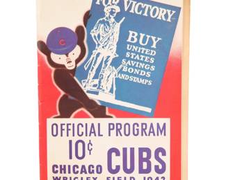 1942 Chicago Cubs Program