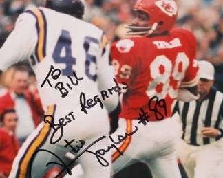 Otis Taylor KC Chiefs autographed photo