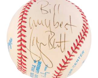 George Brett autographed baseball