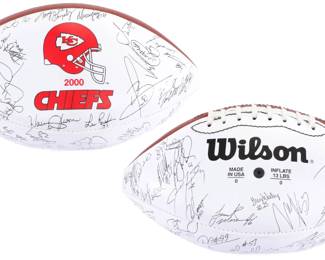 Facsimile signed 2000 Chiefs football