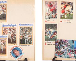 Autographed photos and cards