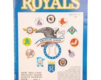1969 KC Royals Baseball Program