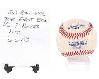 First KC T-Bones hit baseball