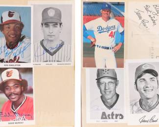 Autographed photos and cards