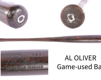 Al Oliver game-used bat