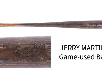 Jerry Martin game-used baseball bat