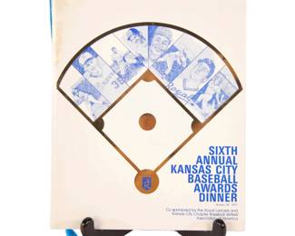 1977 Royals Baseball Awards Dinner Program