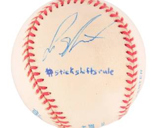 Autographed baseball