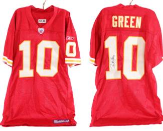 Trent Green autographed game-used jersey
