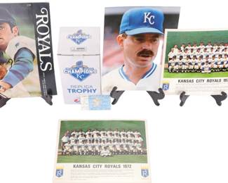 KC Royals memorabilia lot