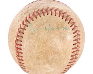 1965 Tom Harrison autographed KC Athletics baseball