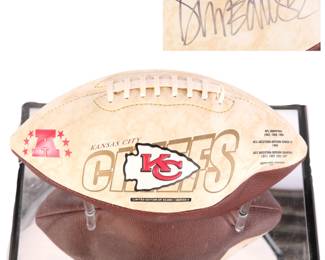 Donnie Edwards Autographed KC Chiefs football