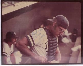 Darrell Porter autographed photo